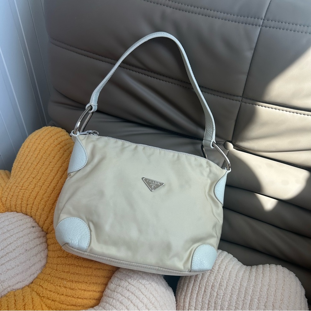 Prada Cream Shoulder Bag